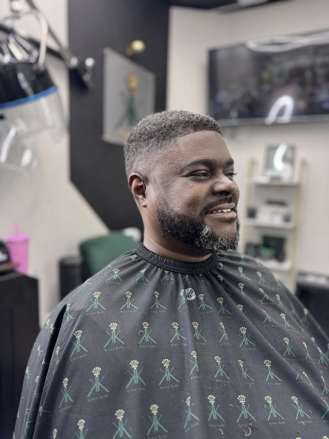 The King cut and beard package at Kings Kare Tampa barbershop