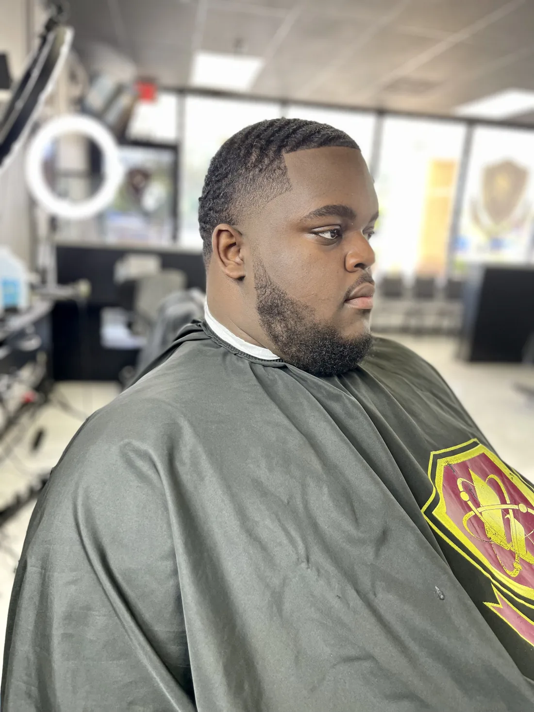 Full beard sculpt at a Tampa barbershop