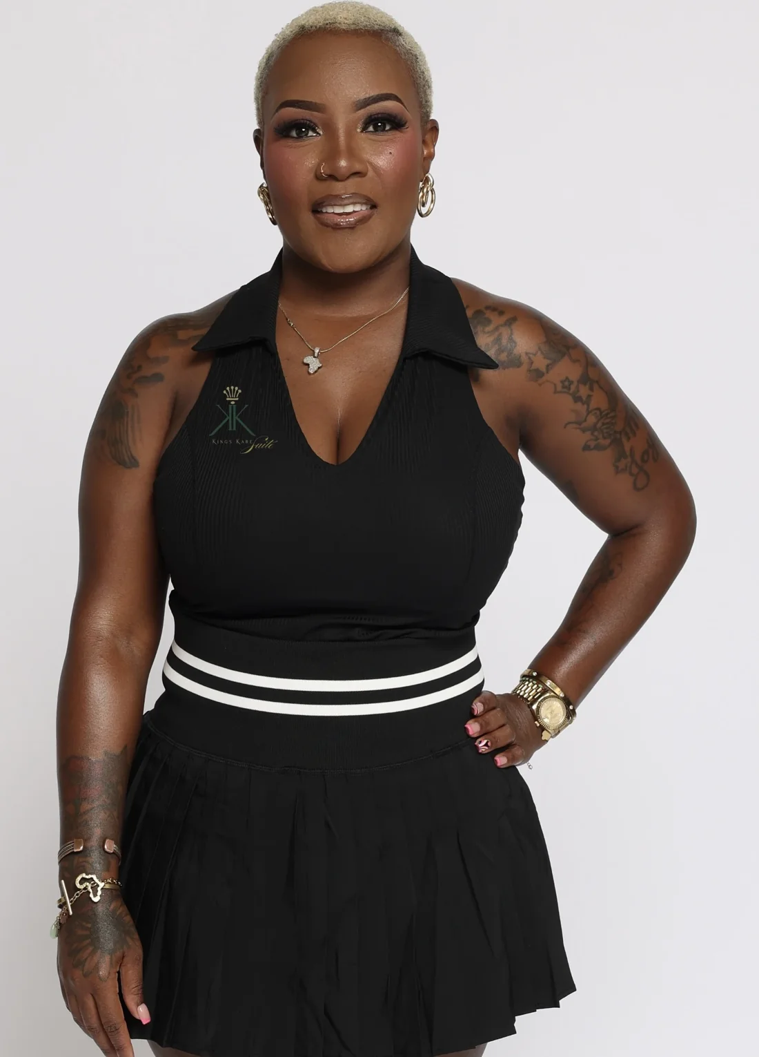 Tareva Woodard, Black female barber and owner of Kings Kare Tampa barbershop